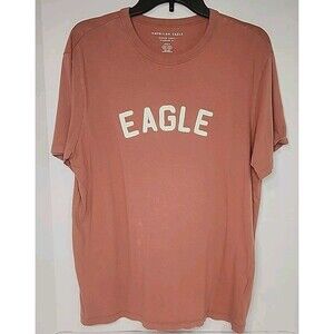 American Eagle Super Soft Standard Fit T-Shirt Peach Size Medium Mens